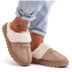 Damessnowboots met schapenvacht Beige Villene