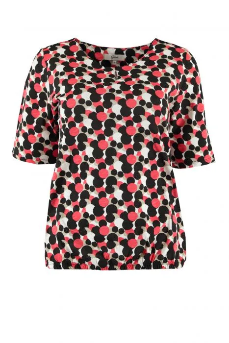 Gina shirt met noppenprint