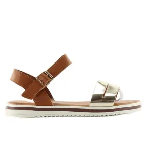 Sandalen met enkelsluiting 7L151 bruin