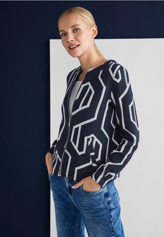 Street One Shirtjasje met print