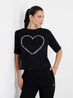 T-shirt met logo voorkant
